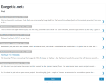 Tablet Screenshot of blog.exegetic.net