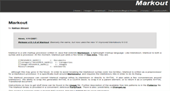 Desktop Screenshot of markout.exegetic.net