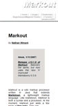 Mobile Screenshot of markout.exegetic.net